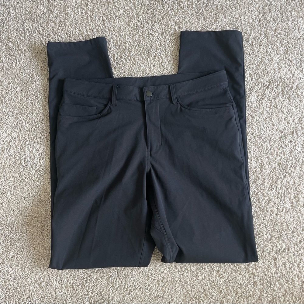 Lululemon 6 Pocket ABC Slim Black Trouser Pants